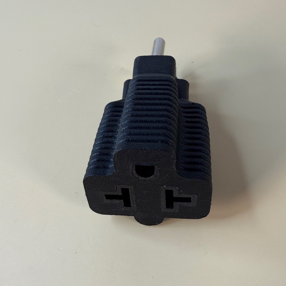 Black Power Plug Adapter - Picture 2 of 3